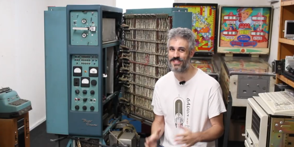Mr. Usagi with a Bendix G-15
